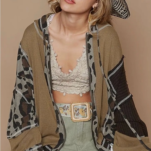 POL NEW Waffle hoodie - Picture 2 of 15